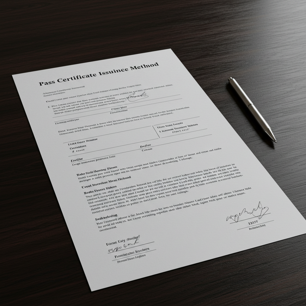 pass 인증서 발급방법