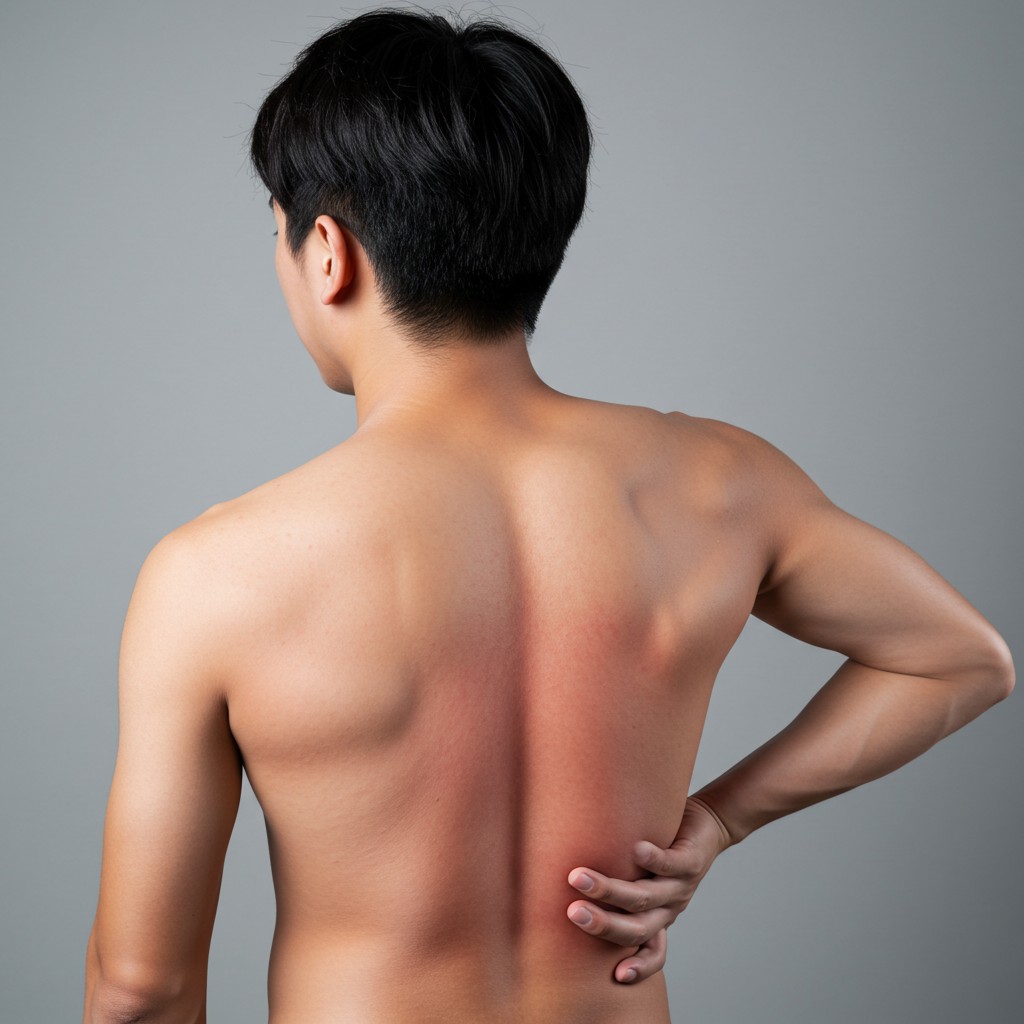 왼쪽 등쪽 통증