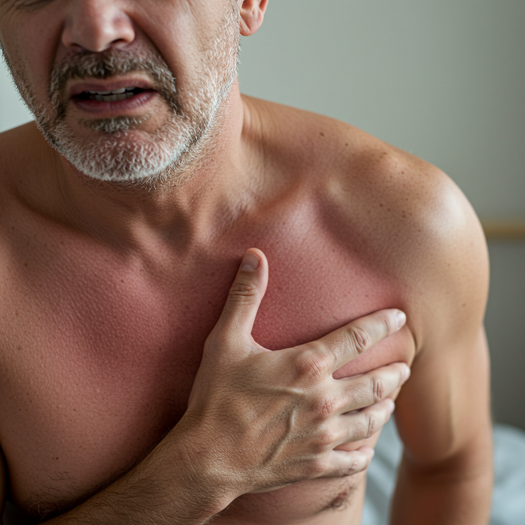 오른쪽 가슴위쪽 통증