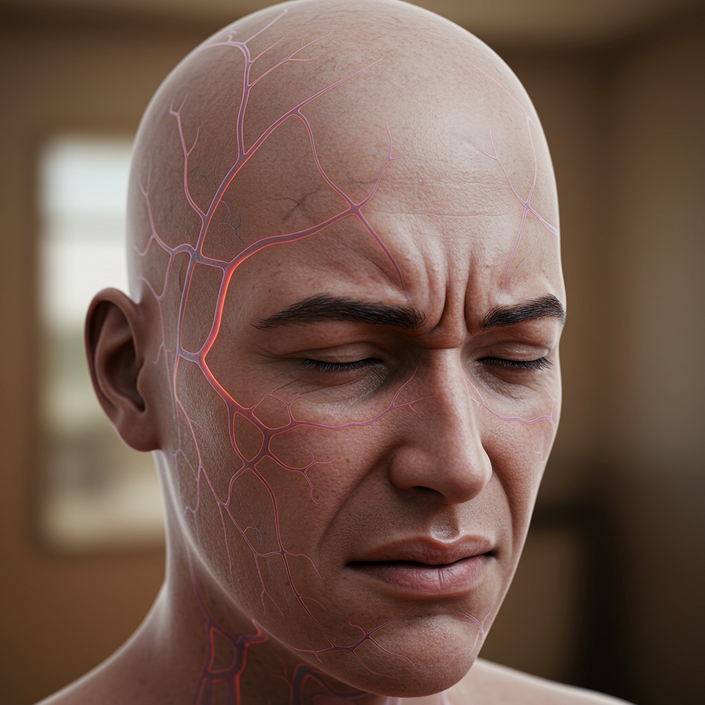 머리가 찌릿찌릿 아파요