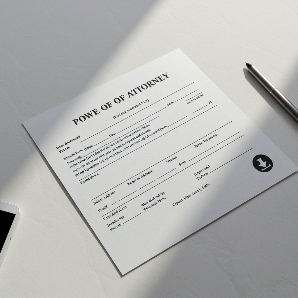 위임장 양식 무료 다운로드